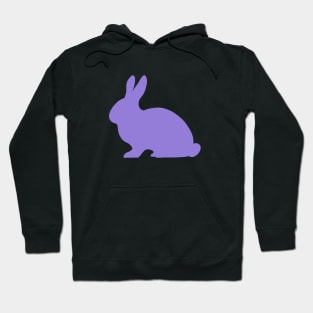 Bunny Rabbit Pattern in Purple Hoodie